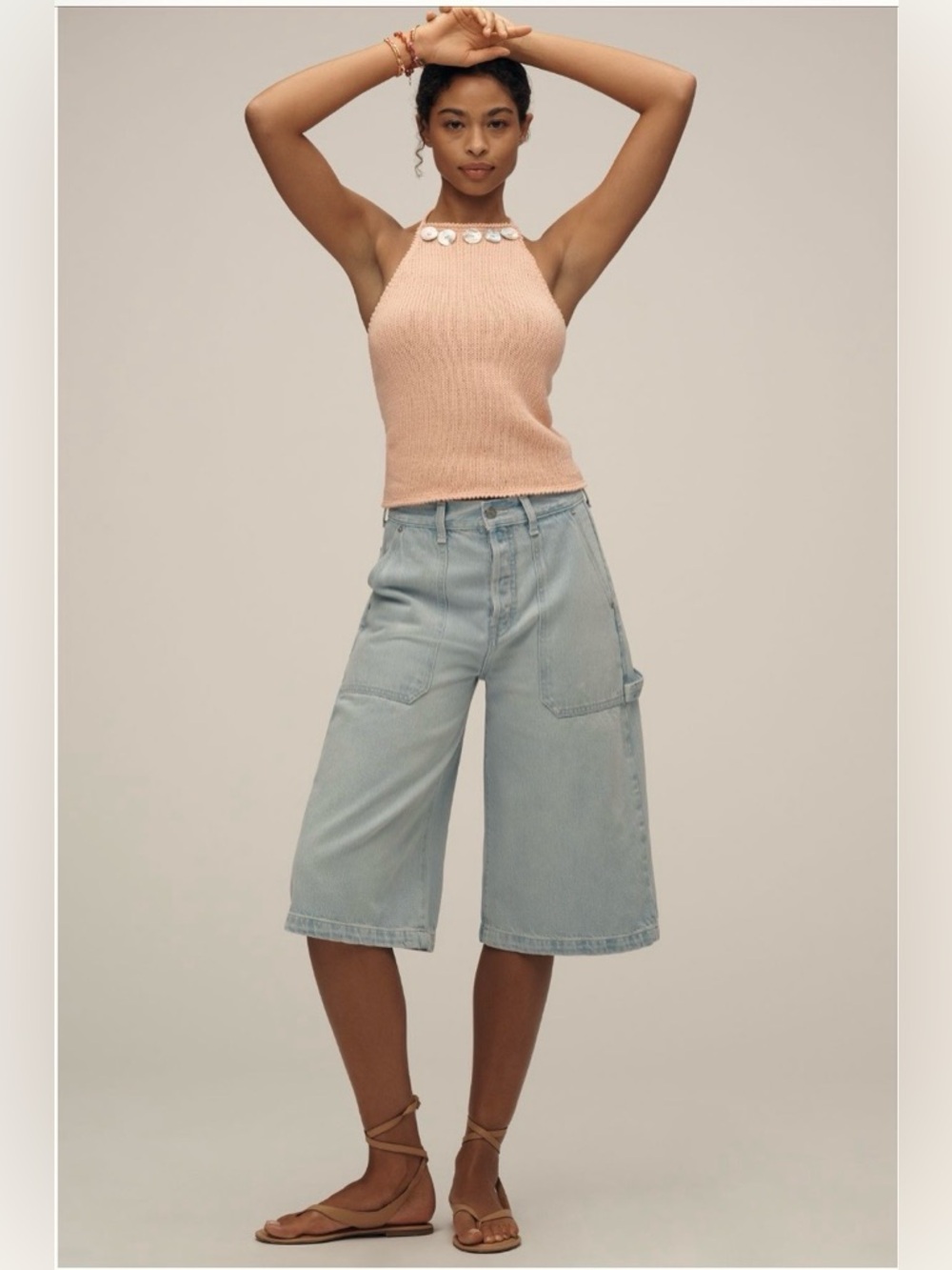 ✨Etica (EUC) Cedar Mid-Rise Utility Culotte Pants Size 27✨